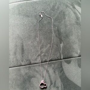 Disney Silver Necklace with Pink Accents silver 925